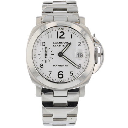 Panerai Luminor Marina 40MM White Dial Bracelet PAM00051