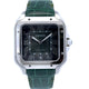 Cartier Santos Large Stainless Steel Green Dial WSSA0062