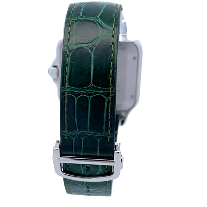 Cartier Santos Large Stainless Steel Green Dial WSSA0062