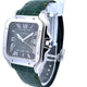 Cartier Santos Large Stainless Steel Green Dial WSSA0062