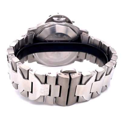 Panerai Luminor Marina 40MM Automatic White Dial Bracelet PAM00051 72RNNX - Beverly Hills Watch Company