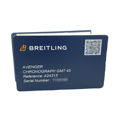 Breitling Avenger Chronograph GMT 45mm Blue Dial A24315101C1X1 - Beverly Hills Watch Company