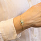 Evil Eye 14k Yellow Gold Diamond Turquoise Bracelet