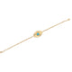 Evil Eye 14k Yellow Gold Diamond Turquoise Bracelet