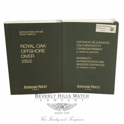 Audemars Piguet 42mm Royal Oak Offshore Diver Blue Dial 15710ST.OO.A027CA.01 7H8Q3Q - Beverly Hills Watch