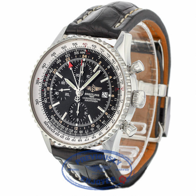 Breitling Navitimer World Watch Black Dial A2432212/B726 - Beverly Hills Watch