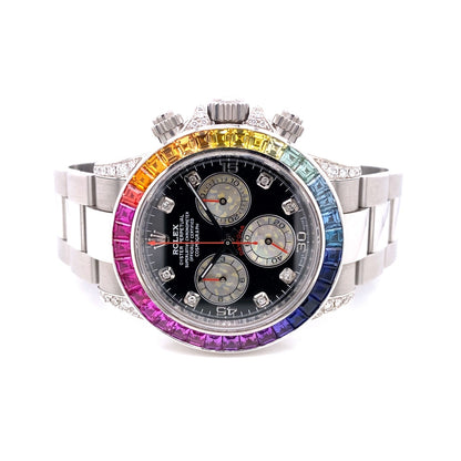 Rolex Daytona Rainbowish Stainless Steel 116520 7W0TT5 - Beverly Hills Watch Company