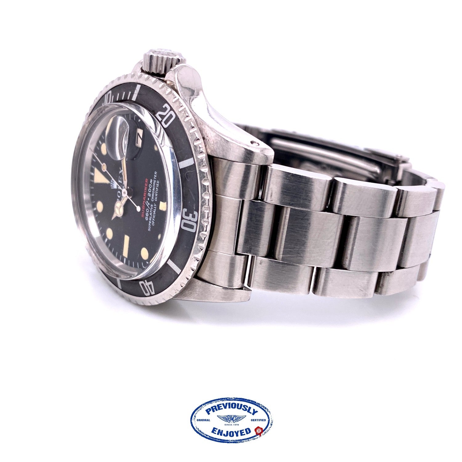 Rolex 1970 Vintage Red Submariner 1680 Mark IV Dial - Beverly Hills Watch Company