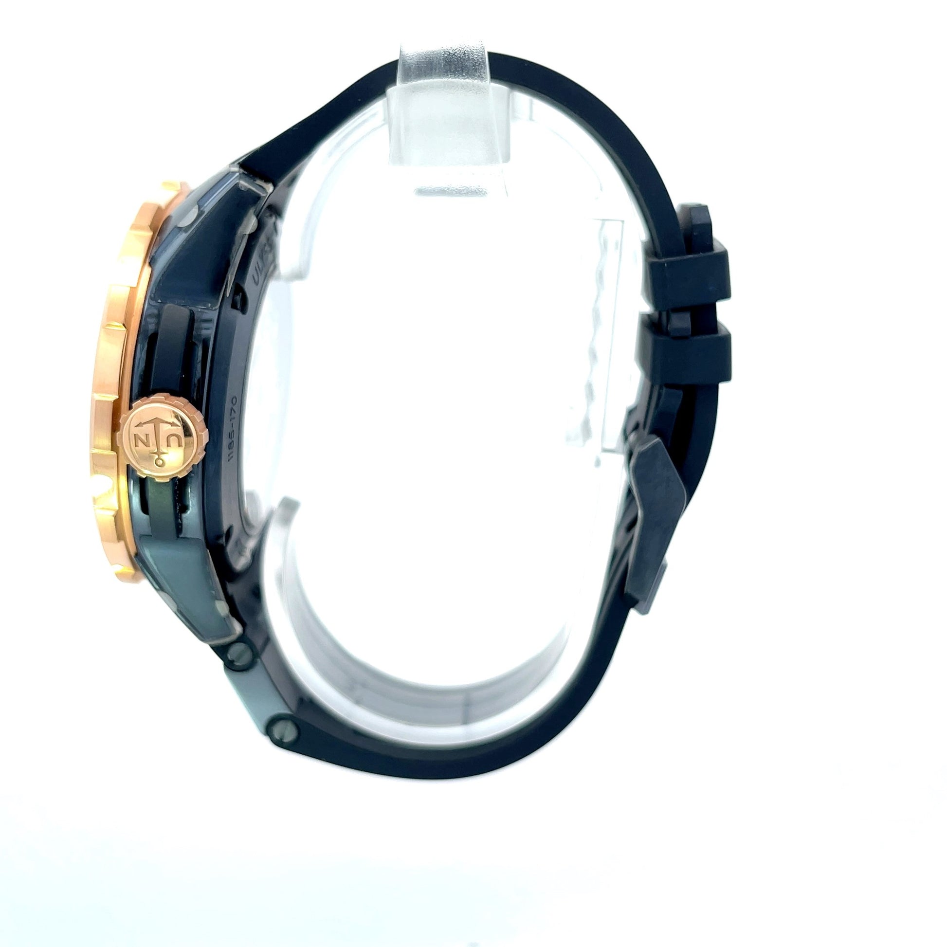 Ulysse Nardin Diver 44mm Rose Gold and Blue 1185-170-3/BLUE - Beverly Hills Watch Company