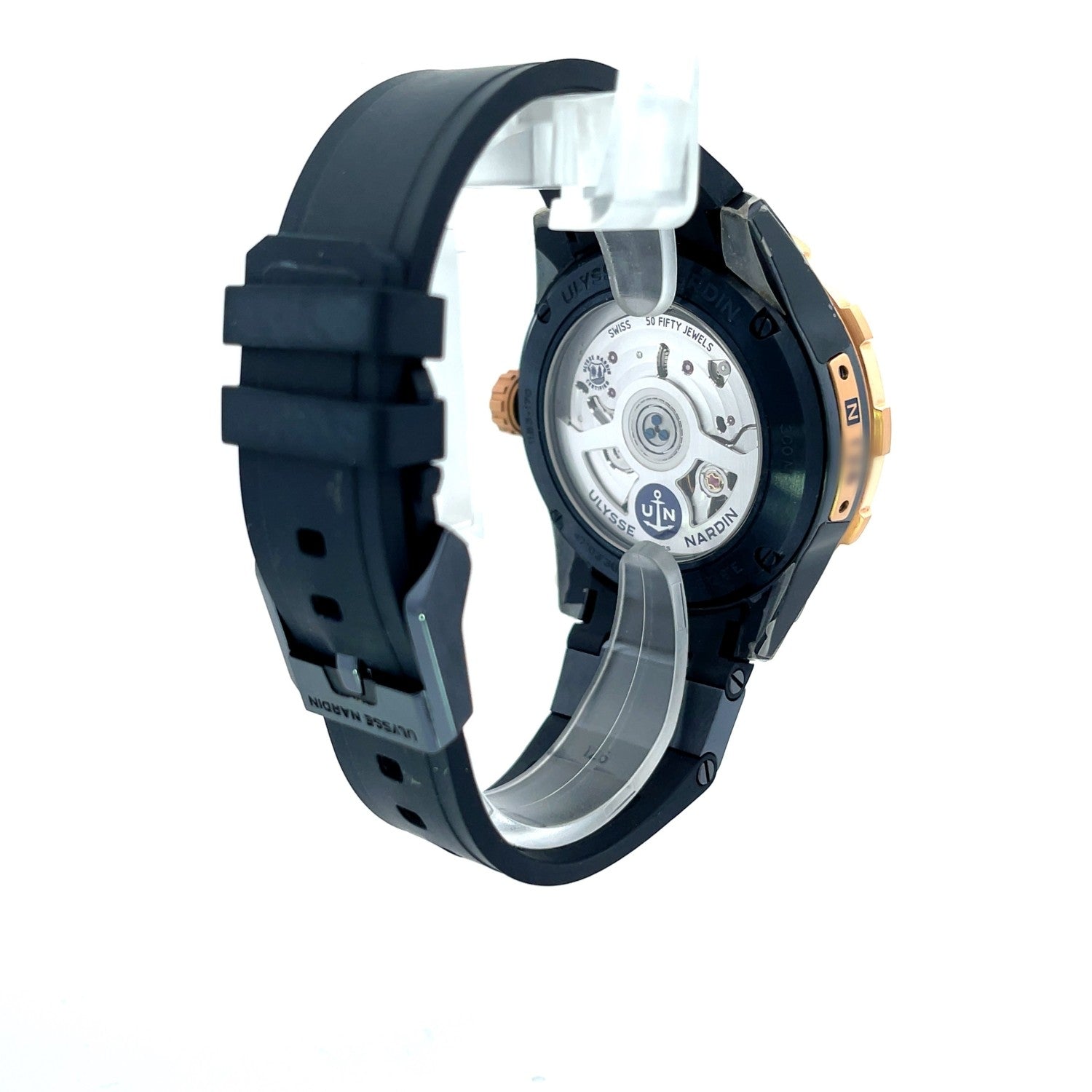 Ulysse Nardin Diver 44mm Rose Gold and Blue 1185-170-3/BLUE - Beverly Hills Watch Company