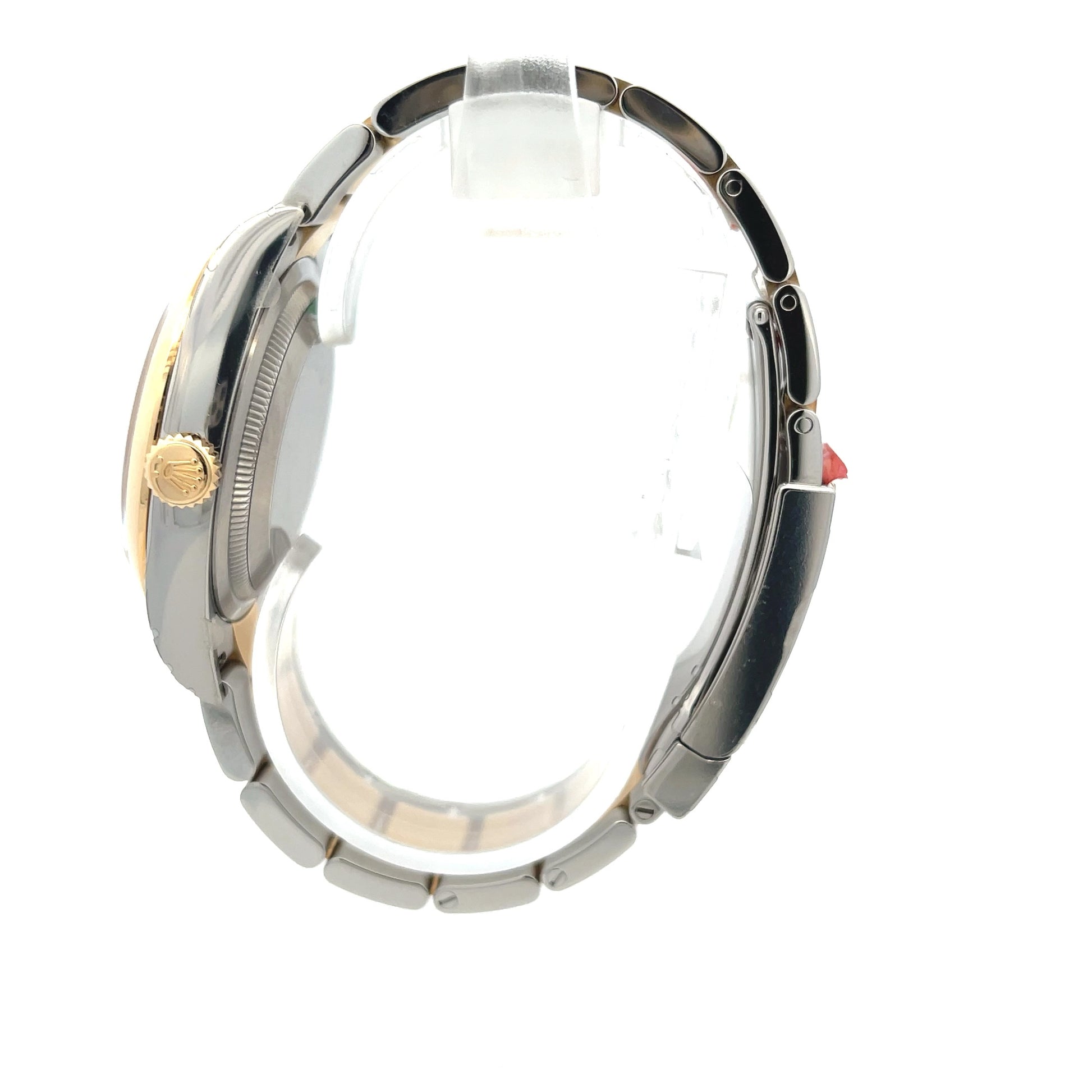 Rolex Datejust 36mm Yellow Gold and Stainless Silver Roman Diamond 126203 - Beverly Hills Watch Company