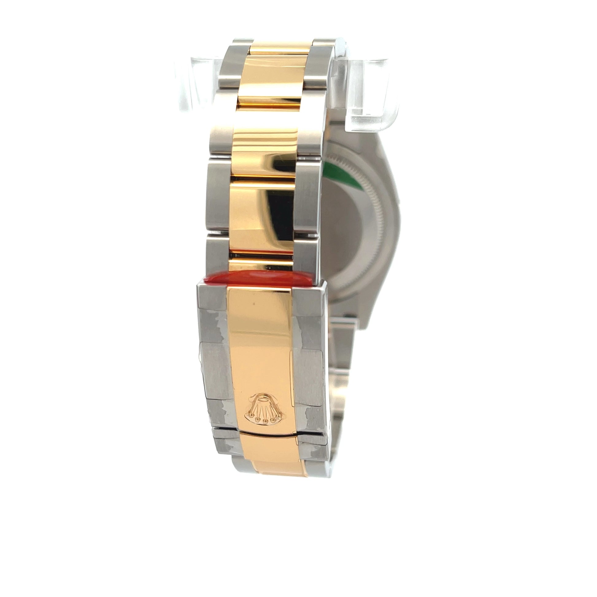 Rolex Datejust 36mm Yellow Gold and Stainless Silver Roman Diamond 126203 - Beverly Hills Watch Company