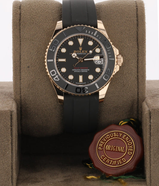 Rolex Yacht-Master 37mm Everose Oysterflex 268655
