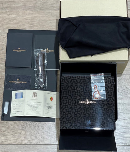 Vacheron Constantin Overseas 42.5mm Rose Gold Chronograph Silver Dial 5500V/000R-B074 86J8ZF - Beverly Hills Watch Company