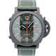 Panerai Luminor Chronograph Flyback 44mm Ceramic Green Dial PAM01498 - Beverly Hills Watch Company