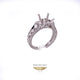 Diamond and 18K White Gold Semi-Mount Ring - Beverly Hills Watch and Jewelry Company