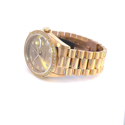 Rolex 36mm Day-Date President Yellow Gold 18238 - Beverly Hills Watch Company
