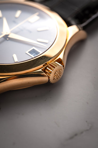 Patek Philippe Calatrava 37mm Yellow Gold Silver Dial Automatic 5107j