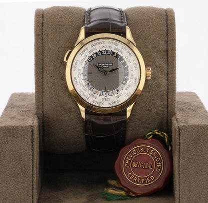 Patek Philippe World Time Rose Gold Slate Grey Dial 5230R-012