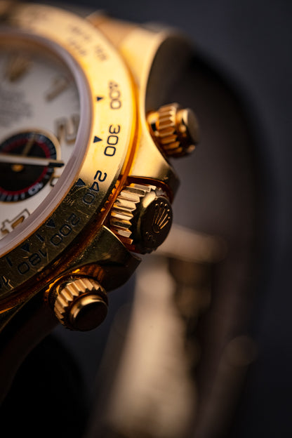 Rolex Daytona 40mm Yellow Gold Panda Dial 116518