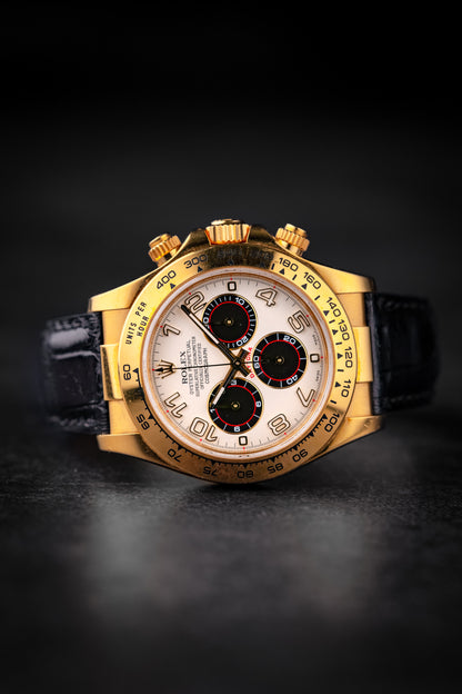 Rolex Daytona 40mm Yellow Gold Panda Dial 116518