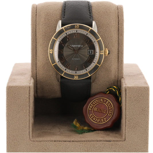 Cartier Ronde Croisiere 42mm Rose Gold and Stainless Grey Dial W2RN0005