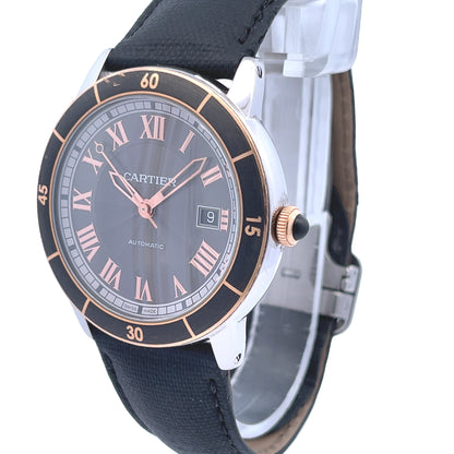 Cartier Ronde Croisiere 42mm Rose Gold and Stainless Grey Dial W2RN0005