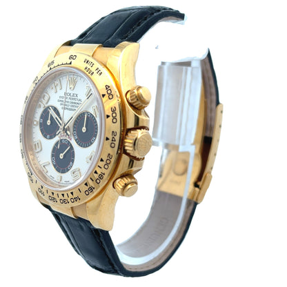 Rolex Daytona 40mm Yellow Gold Panda Dial 116518 - Beverly Hills Watch Company