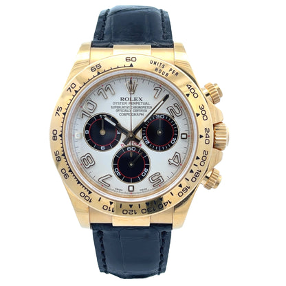 Rolex Daytona 40mm Yellow Gold Panda Dial 116518 - Beverly Hills Watch Company