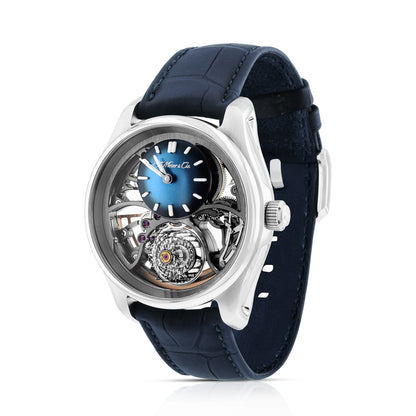H. Moser & Cie Pioneer Cylindrical Tourbillon 3811-1200 - Beverly Hills Watch Company