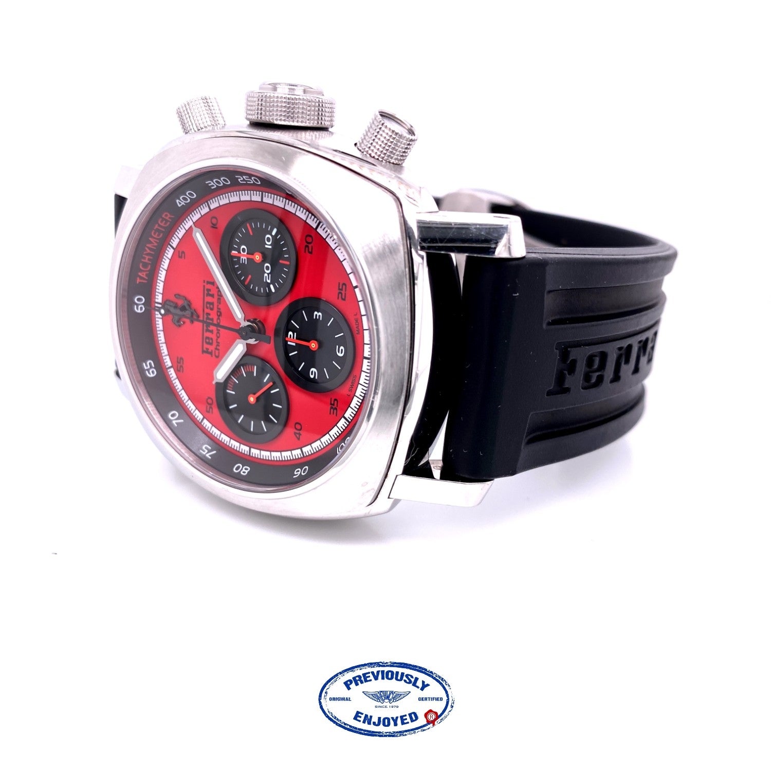 Panerai Ferrari Granturismo Chronograph 45mm Red Dial FER00013 8QU0FX - Beverly Hills Watch Company