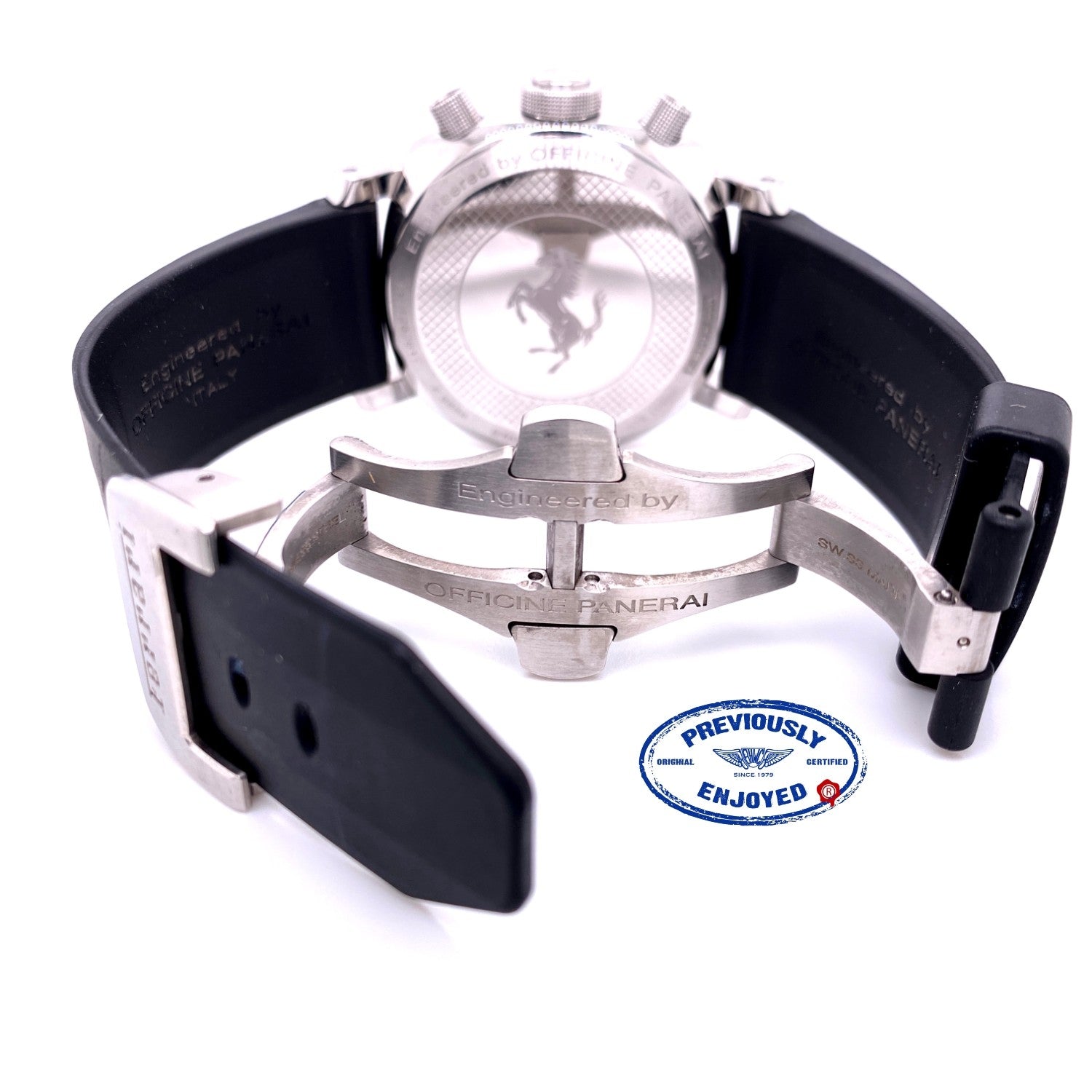 Panerai Ferrari Granturismo Chronograph 45mm Red Dial FER00013 8QU0FX - Beverly Hills Watch Company