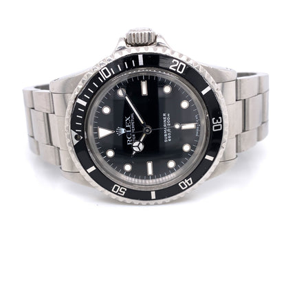 Rolex Submariner Vintage 1966 Stainless Steel Black Dial Bracelet 5513 8R527V - Beverly Hills Watch Company