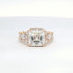 4.51 Asscher Cut VS1 E Color Diamond Ring GIA 8WEWF1