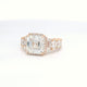 4.51 Asscher Cut VS1 E Color Diamond Ring GIA 8WEWF1