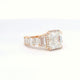 4.51 Asscher Cut VS1 E Color Diamond Ring GIA 8WEWF1