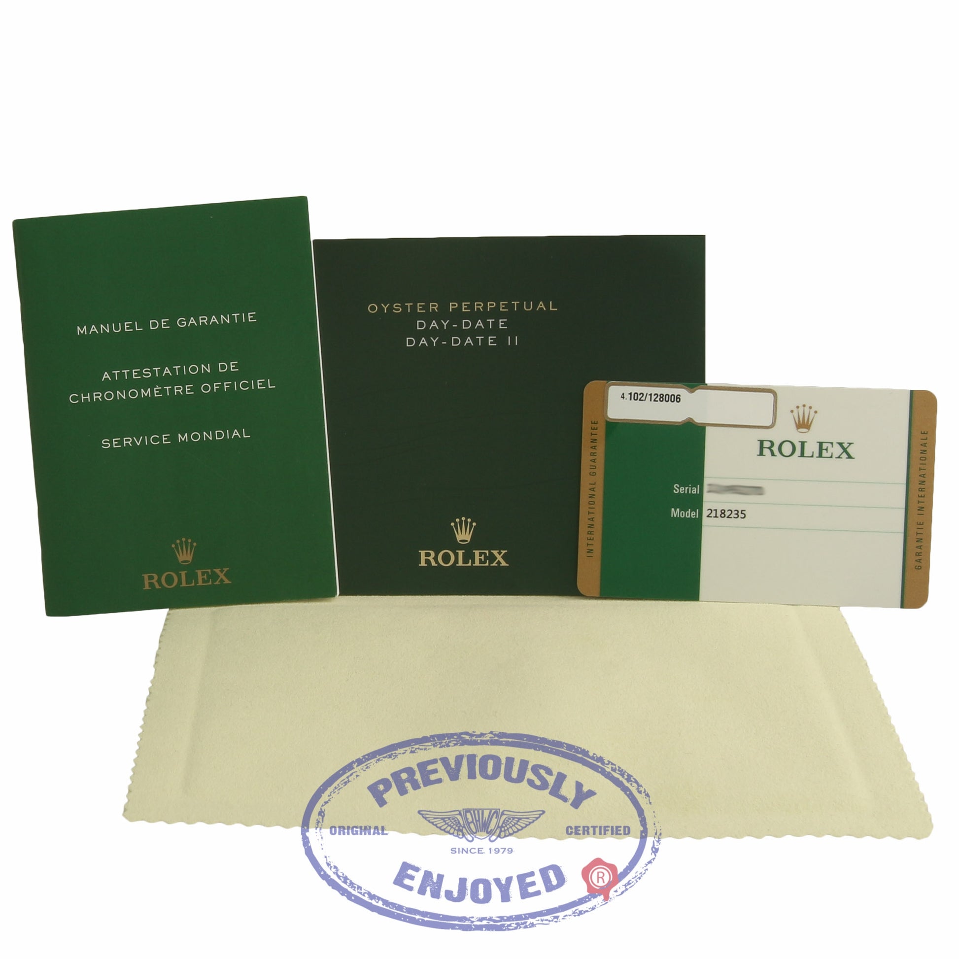 Rolex Day Date II President 41mm Rose Gold Chocolate Roman Dial 218235 8WF562 - Beverly Hills Watch Company