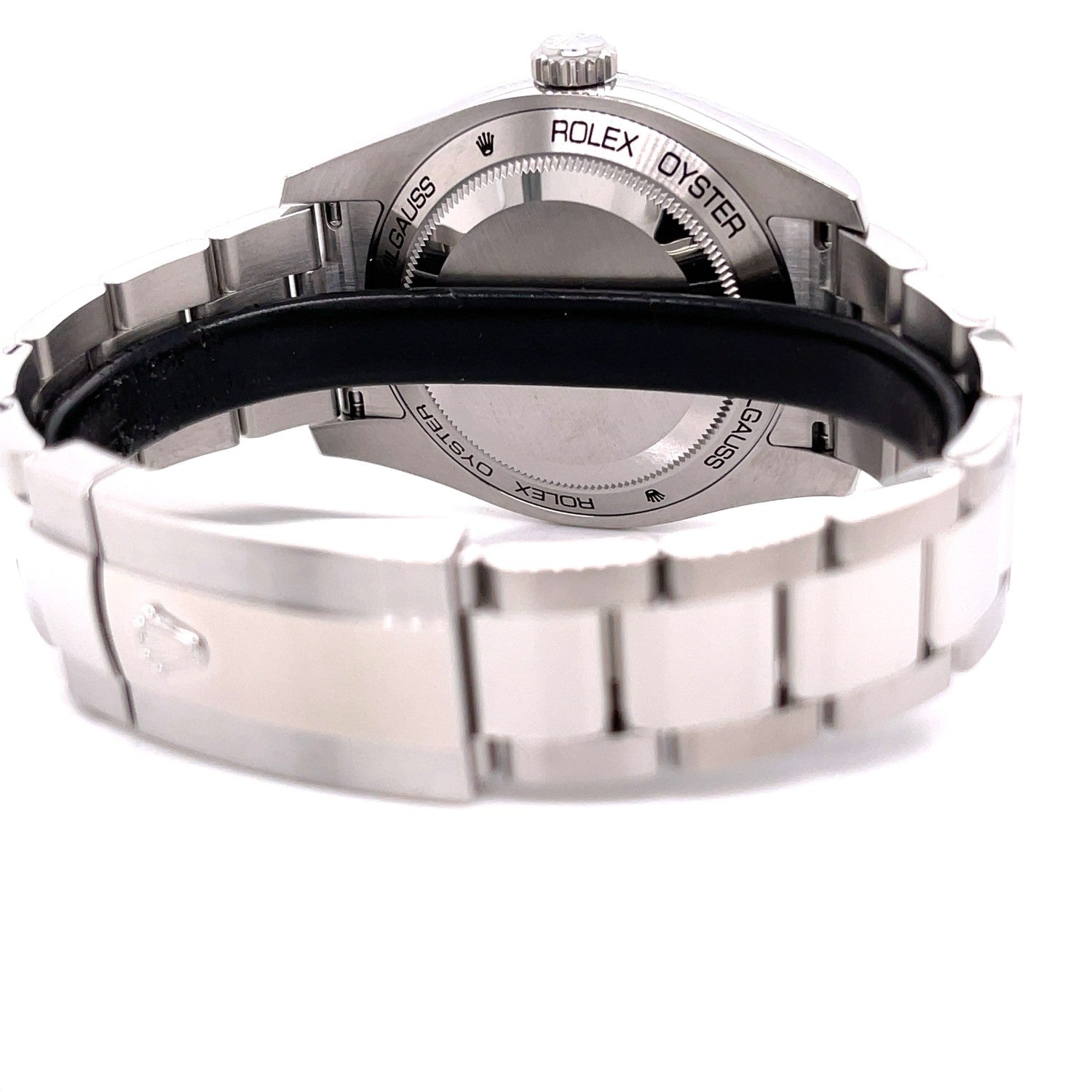 Rolex Milgauss 40mm Green Crystal Stainless Steel Black Dial 116400 8WRHY5 - Beverly Hills Watch Company