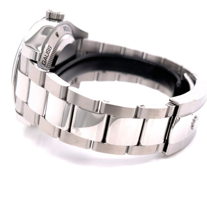 Rolex Milgauss 40mm Green Crystal Stainless Steel Black Dial 116400 8WRHY5 - Beverly Hills Watch Company