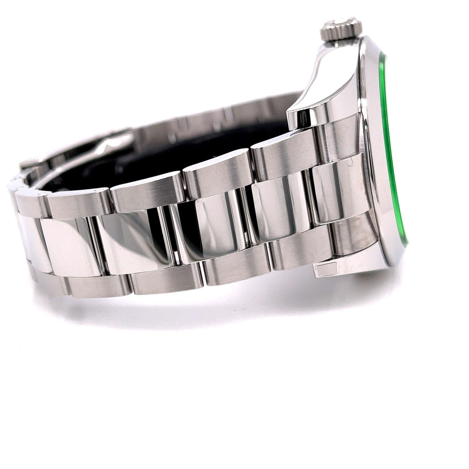 Rolex Milgauss 40mm Green Crystal Stainless Steel Black Dial 116400 8WRHY5 - Beverly Hills Watch Company