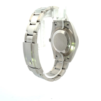 Rolex Datejust 41mm 18k White Gold Bezel Stainless Steel Black Diamond Dial 126334 - Beverly Hills Watch Company