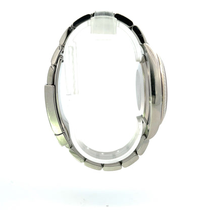 Rolex Datejust 41mm 18k White Gold Bezel Stainless Steel Black Diamond Dial 126334 - Beverly Hills Watch Company