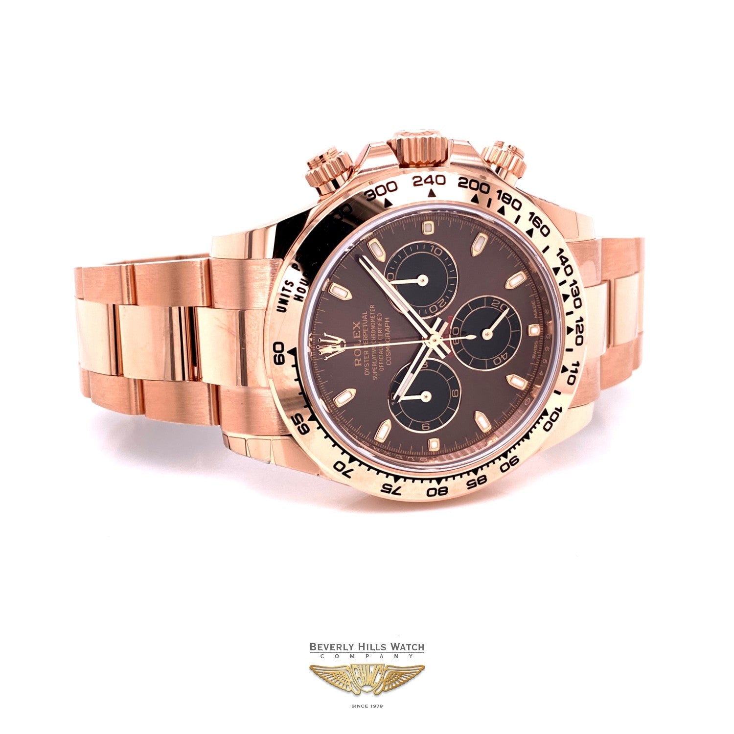 Rolex Daytona Everose Chocolate Dial Watch 116505 MP89YH - Beverly Hills Watch Company