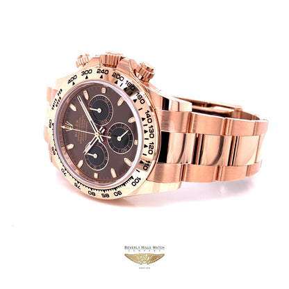 Rolex Daytona Everose Chocolate Dial Watch 116505 MP89YH - Beverly Hills Watch Company