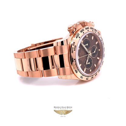 Rolex Daytona Everose Chocolate Dial Watch 116505 MP89YH - Beverly Hills Watch Company