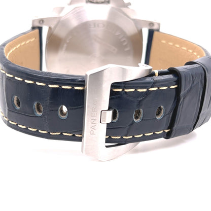Panerai Luminor Marina 44mm Stainless Steel Blue Dial PAM01313 - Beverly Hills Watch Company