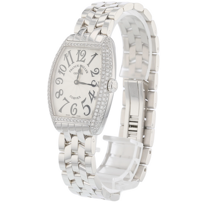 Franck Muller Curvex Medium Stainless Steel Diamond Case 7502 QZDACBACE