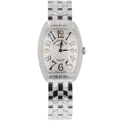 Franck Muller Curvex Medium Stainless Steel Diamond Case 7502 QZDACBACE