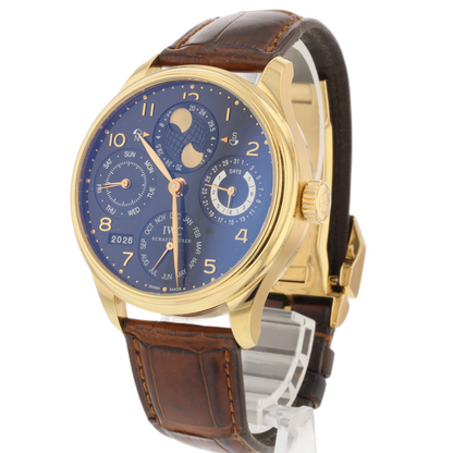 IWC Portuguese 44mm Rose Gold Perpetual Calendar Seven Days IW502119