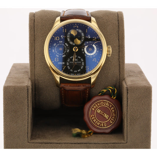 IWC Portuguese 44mm Rose Gold Perpetual Calendar Seven Days IW502119
